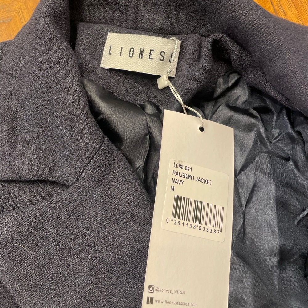 NWT LIONESS Palermo NAXY BLUE Blazer M - Picture 5 of 5